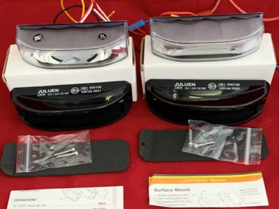 Juluen OE 9 Frontblitzer Anbau 180° Frontblitzer Weitwinkel blau