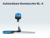Aufsteckrohr 17cm für Kennleuchte aufgesetzt