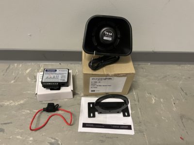 EUROSMART COMPACT ECO Sirenensystem, 12VDC, Set aus Sirenenverstärker und 1 Lautsprecher