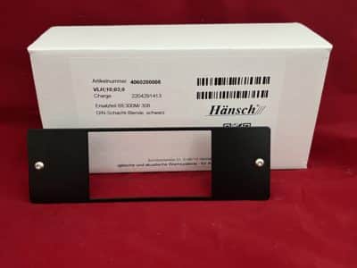DIN Schacht- Blende Hänsch BE308 / BE300M schwarz